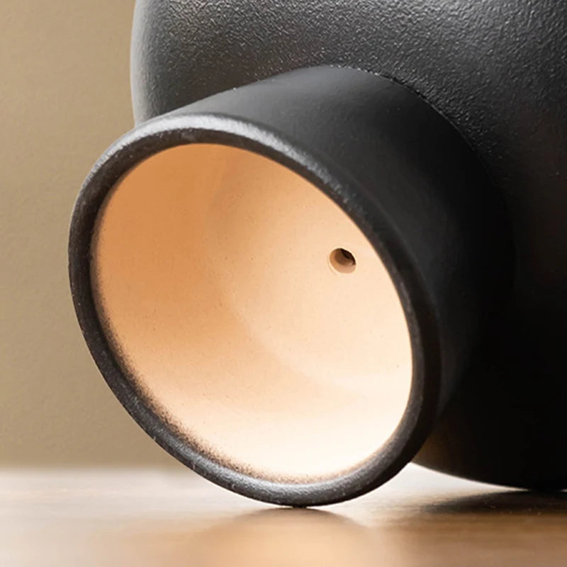 Ceramic Vase Black Plant